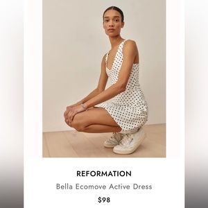 Reformation Bella active dress NWT